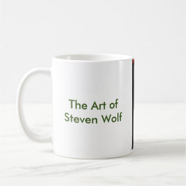 Café Caneca de Caterpillar 11oz, arte do lobo de Steven