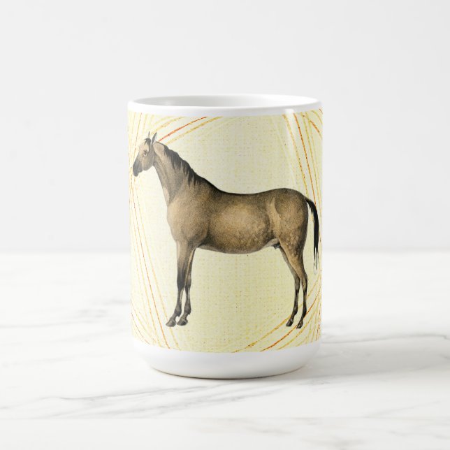 Café Caneca de Cavalo Ilustrada Vintage (Centro)