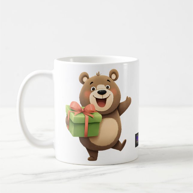 Café Caneca de Celebração de Aniversário Infantil Diver (Esquerda)