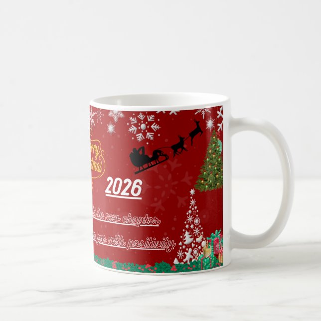 Café Caneca de Celebração de Ano Novo Feliz (Direita)