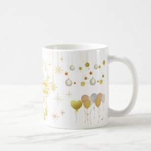 Café Caneca de Celebração de Ano Novo Feliz