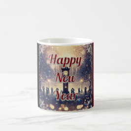 Café Caneca de Celebração de Ano Novo Romântica Persona