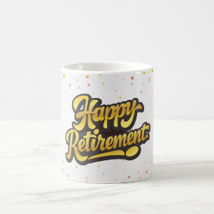 Café Caneca de Celebração de Aposentadoria Feliz