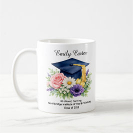 Café Caneca de Celebração de Bolsista Floral