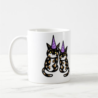 Café Caneca de Celebração do Gato Tricolor