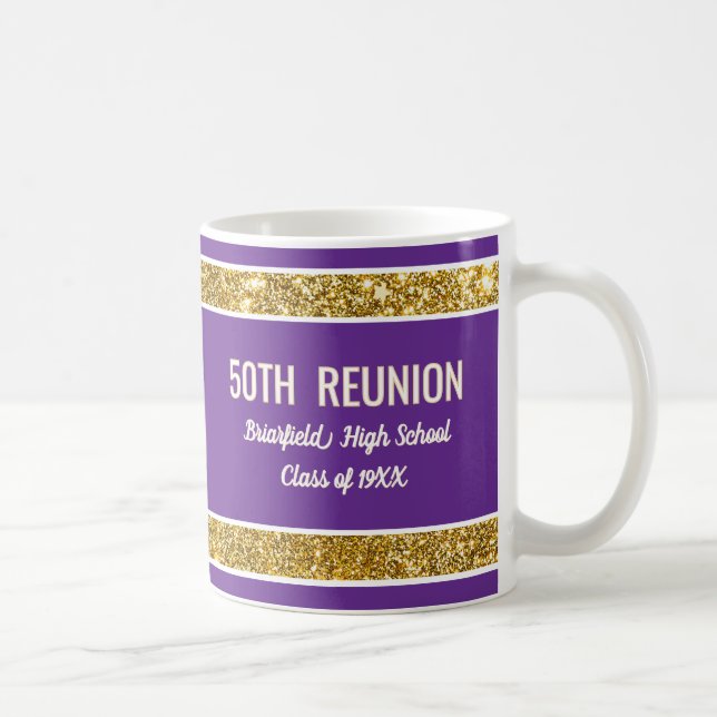 Café Caneca de celebração personalizada de 50º aniversá (Direita)
