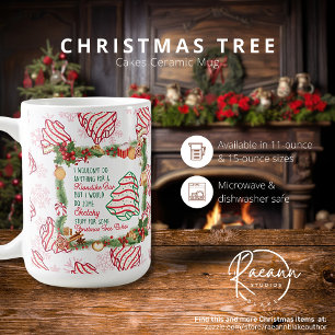 Café Caneca de Cerâmica Bolo Árvore de Natal