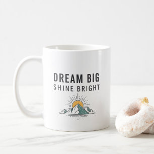 Café Caneca de Cerâmica Citação de Montanha de Aventura