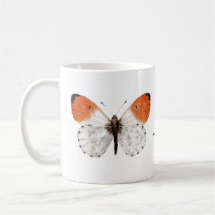 Café Caneca de cerâmica com desenho de borboleta ponta