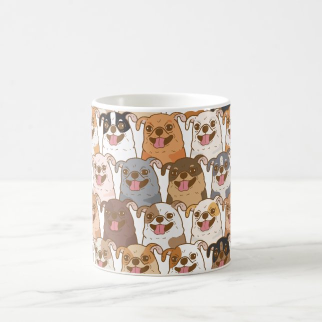 Café Caneca de Cerâmica com Padrão de Cachorro de Desen (Centro)