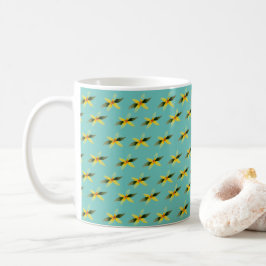 Café Caneca de cerâmica com padrão de flor de oliveira