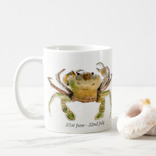 Café Caneca de cerâmica com signo de Câncer