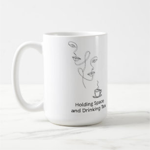 Café Caneca de Cerâmica Conexão Terapia Abstrata