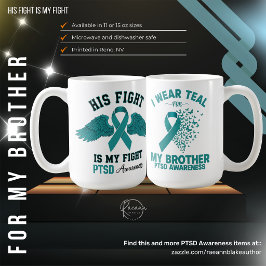 Café Caneca de Cerâmica Conscientização sobre PTSD Para