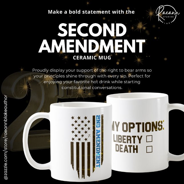 Café Caneca de Cerâmica da 2ª Emenda (Criador carregado)