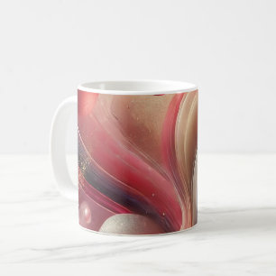 Café Caneca de Cerâmica de Arte Abstrata