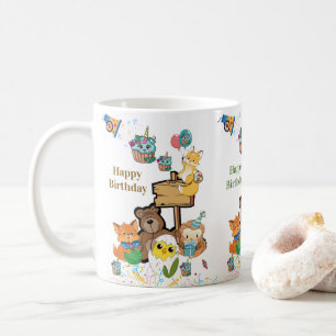 Café Caneca de Cerâmica de Raposa de Ursinho de Pelúcia