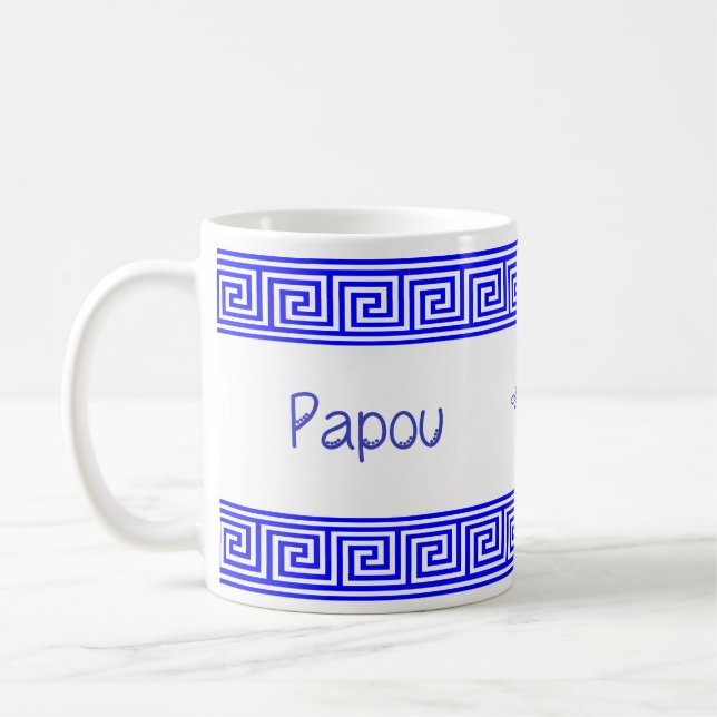 Café Caneca de Cerâmica do Papou Grego (Esquerda)