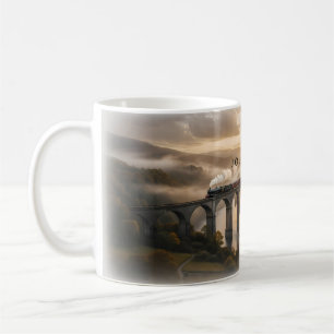 Café Caneca de Cerâmica do Viaduto do Trem a Vapor da J