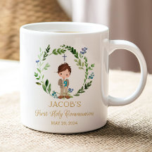 Caneca de Cerâmica Favor Primeira Comunhão Menino
