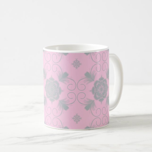 Café Caneca de Cerâmica Flora Royale (Frente Esquerda)