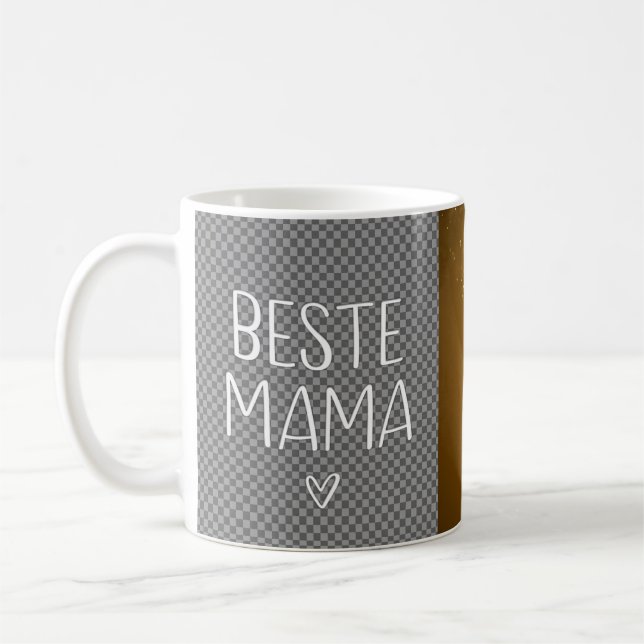 Café Caneca de Cerâmica Gravada Personalizada: Texto Pe (Esquerda)