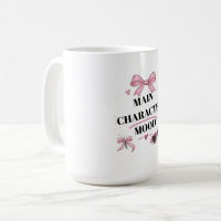 Caneca de Cerâmica Laço Rosa Humor Personagem Prin