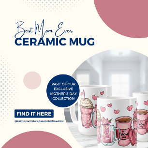 Café Caneca de Cerâmica 'Melhor Mãe do Mundo' para o Di