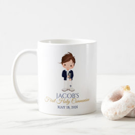 Café Caneca de Cerâmica Minimalista Primeira Comunhão M