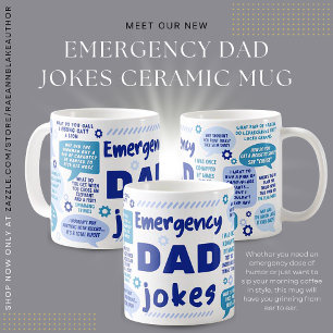 Café Caneca de Cerâmica Piadas de Emergência do Papai