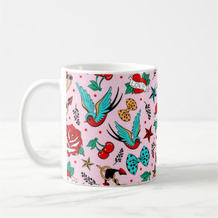Café Caneca De Cerâmica Rockabilly