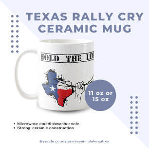 Café Caneca de Cerâmica Texas Rally Cry