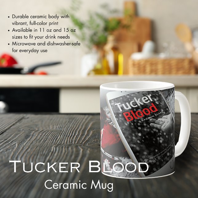 Café Caneca de Cerâmica Tucker Blood (Criador carregado)
