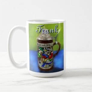 Café Caneca de cerveja alemã com tampa articulada perso