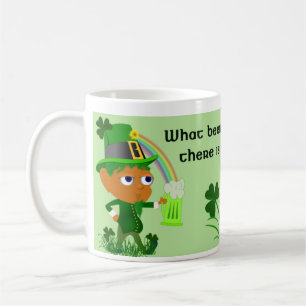 Café Caneca de cerveja engraçada do Leprechaun