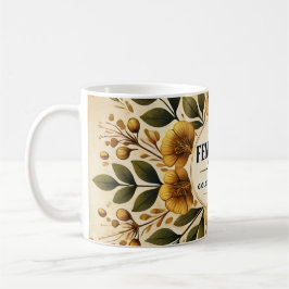 Café Caneca de Chá de Alho-Faolha Vintage Presente Pós-