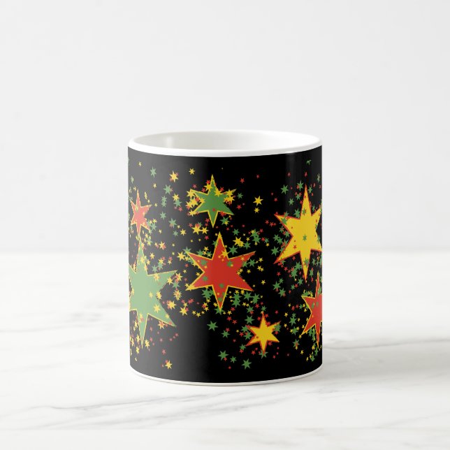 Café Caneca de Chá de Ervas Rasta Black Stars (Centro)
