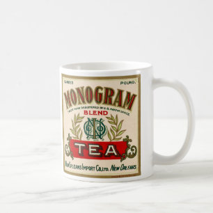 Café Caneca de Chá Monograma