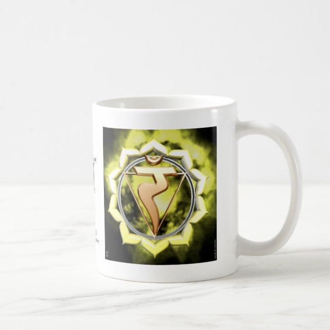 Café Caneca de Chakra do plexo solar (Direita)