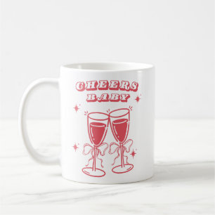 Café Caneca de Champanhe Cheers Baby