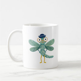 Café Caneca de Chapéu de Marinheiro de Libélula Fofa