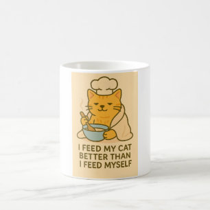 Café Caneca de Chef de Gato Engraçado