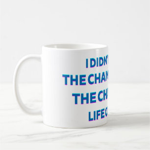 Café Caneca de Citação de Vida de Champanhe