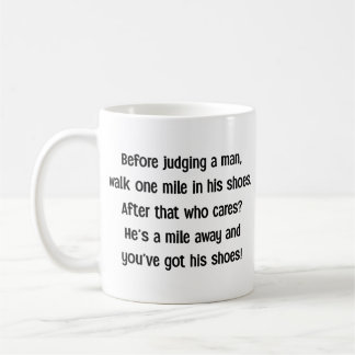 Café Caneca de Citação Engraçada Antes de Julgar um Hom