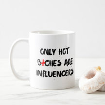 Caneca de Citação Engraçada de Influenciador Prese
