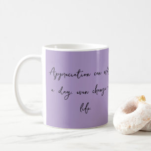 Café Caneca de Citação Inspiradora de Gratidão