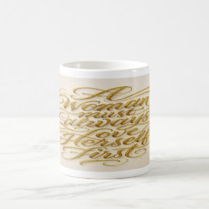 Café Caneca de Citação Inspiradora para Mulheres