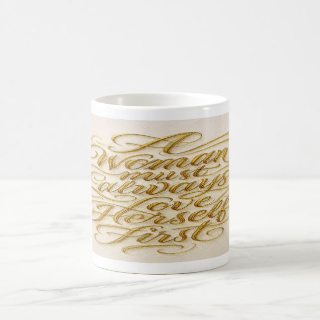 Café Caneca de Citação Inspiradora para Mulheres (Centro)