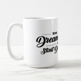 Café Caneca de Citação Motivacional com Águia