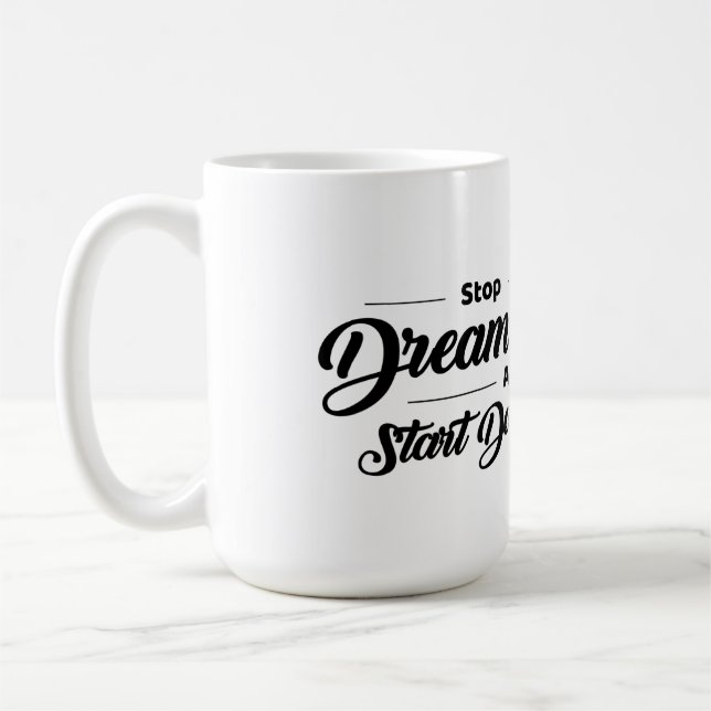 Café Caneca de Citação Motivacional com Águia (Esquerda)